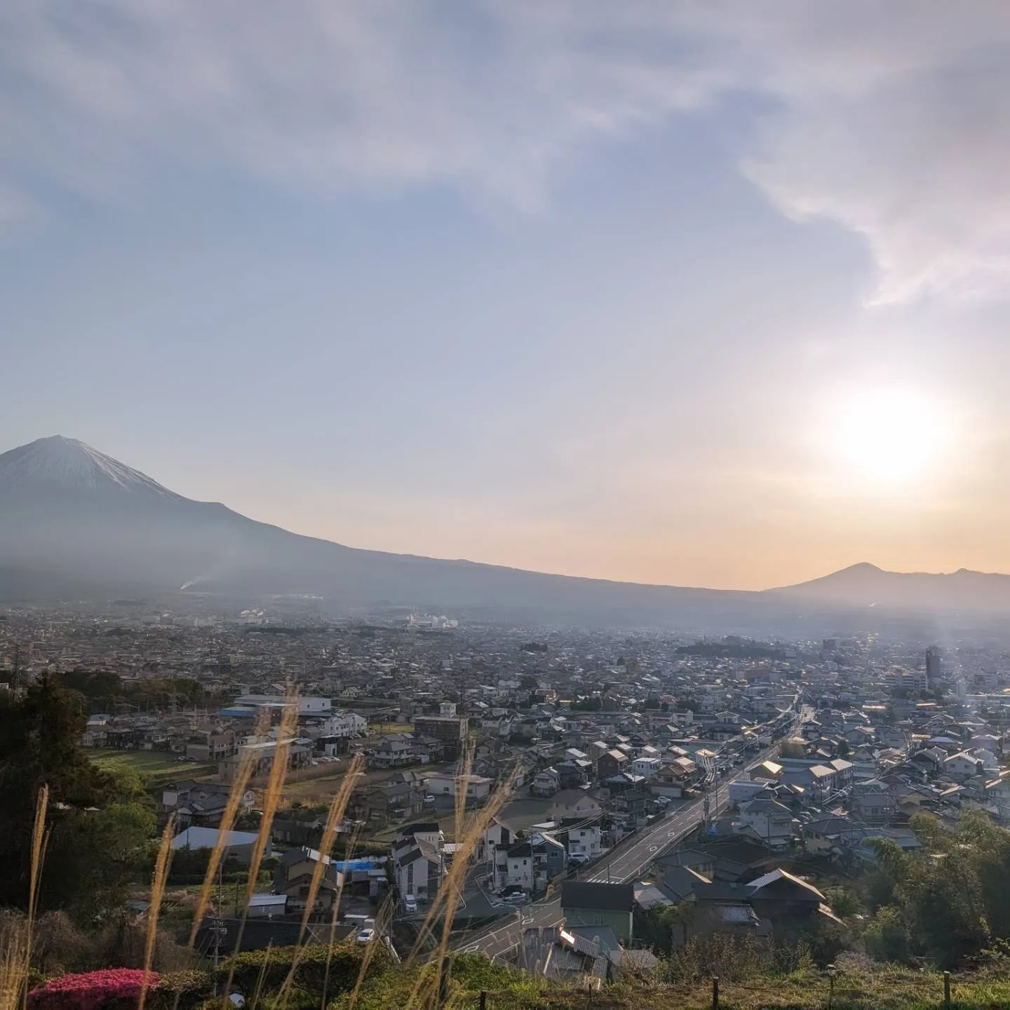 桂の森展望デッキからの朝日🌅