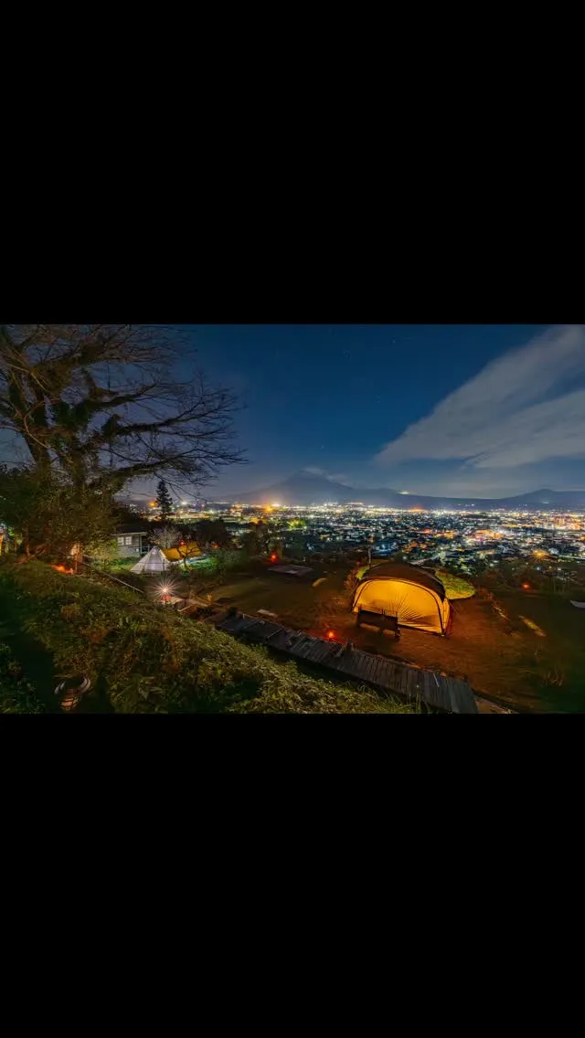 蒼い空　輝く夜景✨️